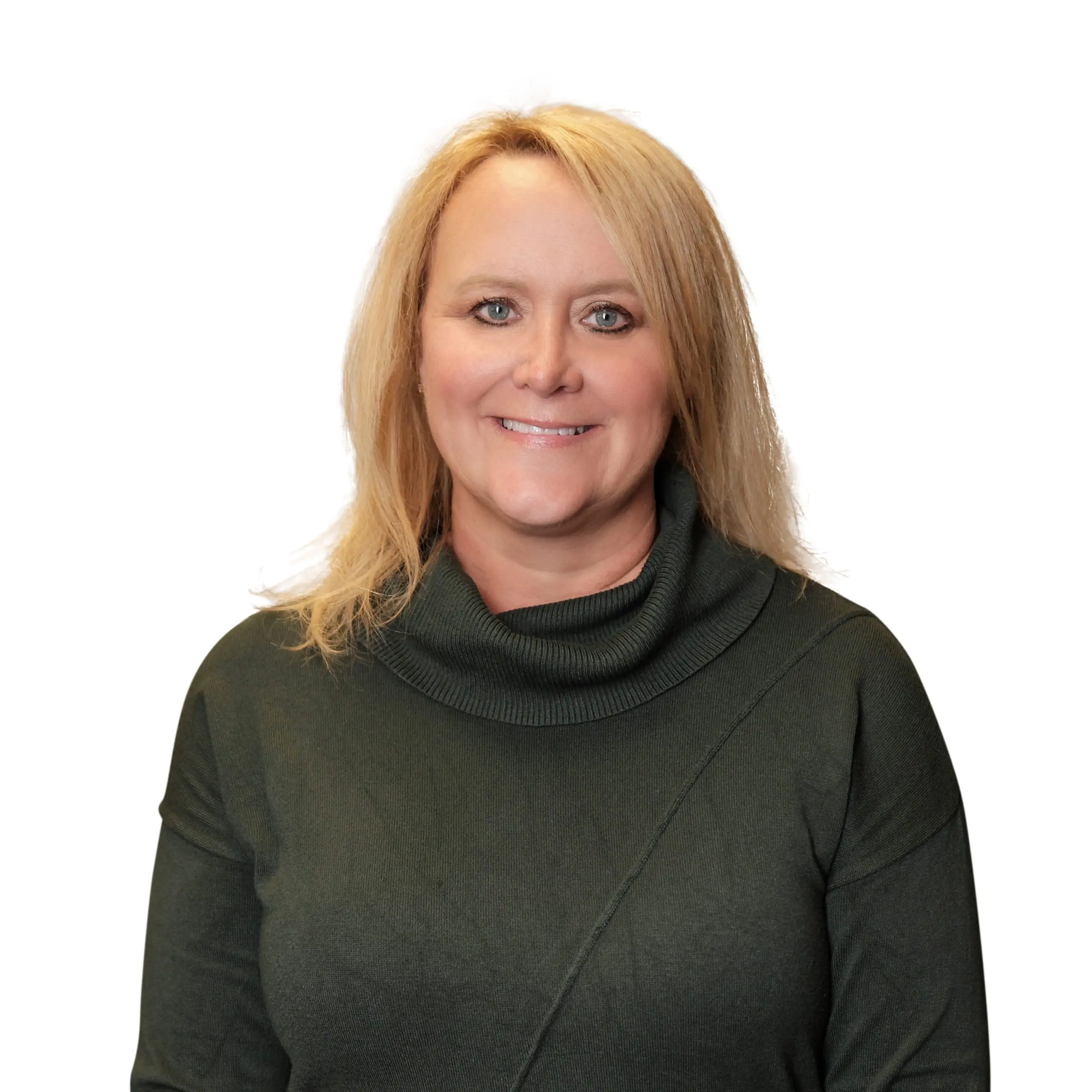 Woman smiling at camera