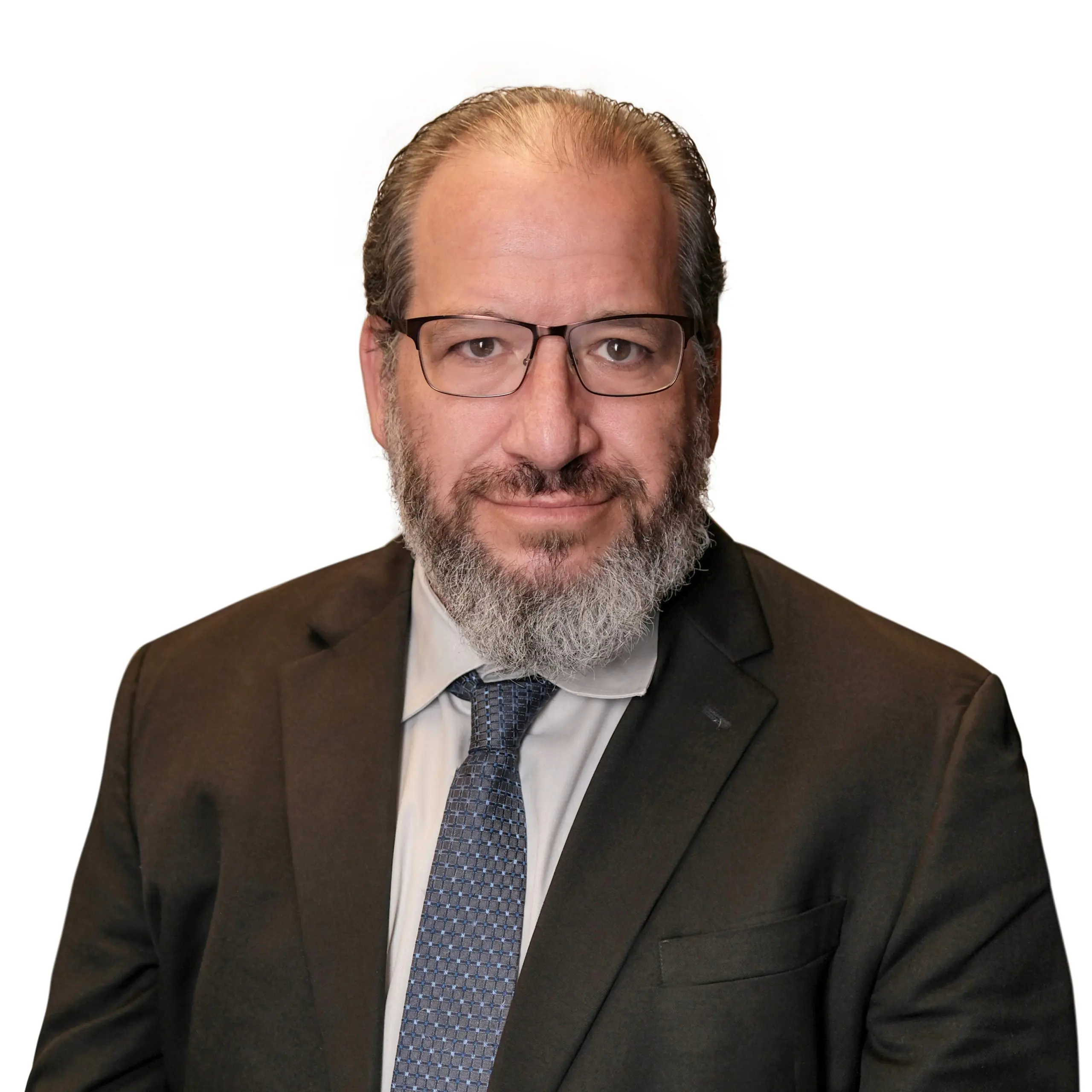 Man in suit looking at camera