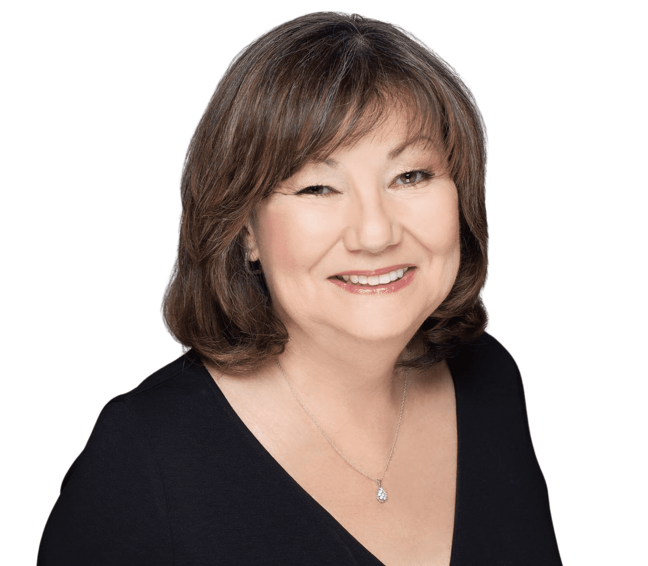 Woman smiling at camera